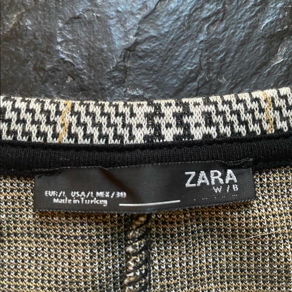 Zara houndstooth dress with ornament size L - Picture 12 of 13